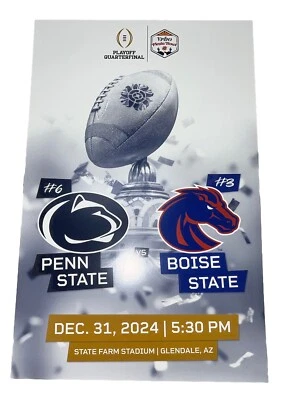 Póster Fiesta Bowl 2024 2025 Penn State Boise State Playoffs Arizona Foto 1 de 4