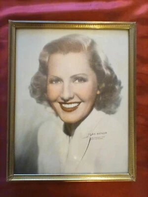 MARCO DE FOTOS DE METAL ORNAMENTADO VINTAGE JEAN ARTHUR 8" X 10" HOLLYWOOD REGENCY  Foto 1 de 4