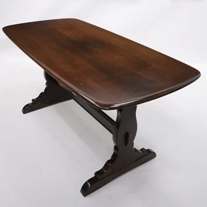 Ercol Refectory Plank Top Dining Table Retro Traditional Finish FREE UK Delivery - Picture 1 of 20