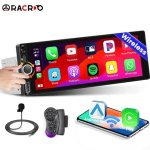 Autoradio 1 Din mit 6.9 Zoll Bildschirm Apple CarPlay Bluetooth USB AM/RDS Radio - Bild 1 von 17