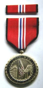 COLD WAR COMMEMORATIVE VICTORY MEDAL US ARMY NAVY AIR FORCE MARINES PIN UP WOW - Picture 1 of 6