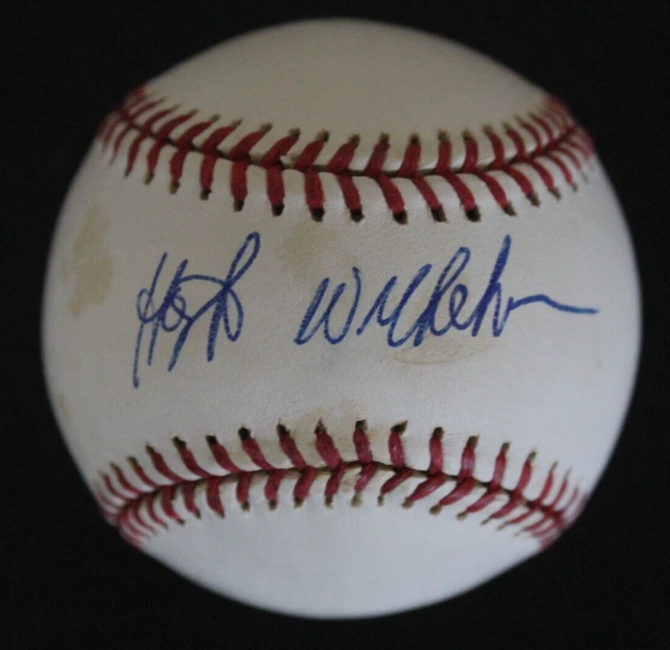 Hoyt Wilhelm (d.2002) Angels White Sox HOF Autograph Signed ONL Baseball JSA COA - Image 1 of 4