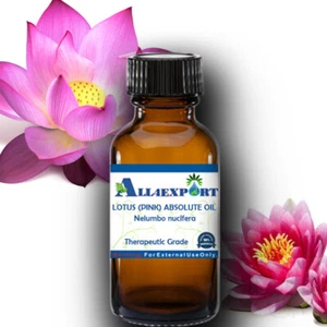 PURE LOTUS (PINK) ABSOLUTE Nelumbo nucifera NATURAL HERBAL FRAGRANCE AROMA - Picture 1 of 30
