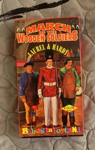 Laurel & Hardy March Of The Wooden Soldiers VHS 1991 Babes In Toyland - Picture 1 of 4