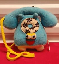 Zanies Dog Puppy Toy Telephone Phone Blabbing Blue Plush Interactive Teletalkers