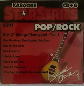SOUND CHOICE STAR KARAOKE CD+G 2501 RARE 7+7 GEORGE THOROGOOD 14 SONG cdg - Picture 1 of 2