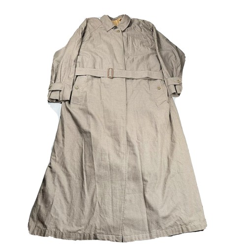 Trench Burberry cappotto lungo sgabello da segugio fodera lana beige