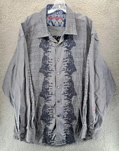 Robert Graham Limited Edition Shirt Mens 4XL Skull Top Hat Gold 372/384 Rare - Picture 1 of 20