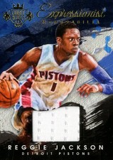 2015-16 Court Kings Expressionist Memorabilia Pistons Card #2 Reggie Jackson/299