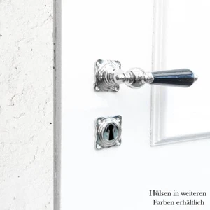 Handle Set for Room Doors - Ceramic Handle | BB | Gloss Nickel - Picture 1 of 5