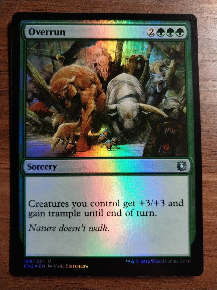 1x Overrun *FOIL* NM - Conspiracy Take the Crown - SPARROW MAGIC - Image 1 of 1