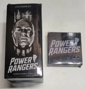 Loot Crate Lootcrate DX Power Rangers Zordon Highball Glass & Coasters!! - Picture 1 of 5
