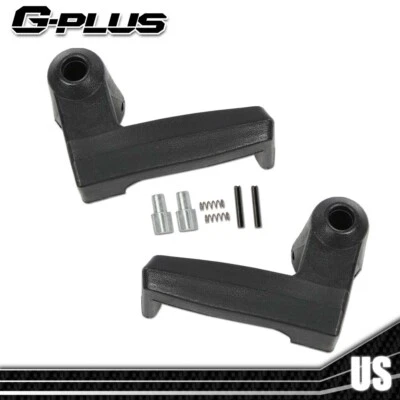 2pcs Fit For 1980-1996 Ford Truck Bronco Black Vent Window Handle Lock Latch Foto 1 de 4