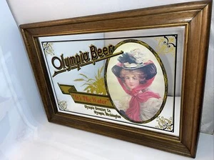 Olympia Beer Brewing Co Espejo Letrero Sala Hombre Cueva ITS THE WATER 21""x15"" Pub Bar - Imagen 1 de 2