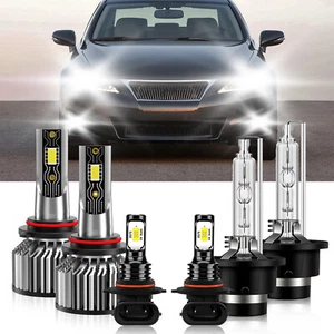 For Lexus IS250 2006-2010 HID LED Headlight Bulb + Fog Light Combo Super Bright - Picture 1 of 12