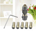  7Pcs 0.5mm/1mm /1.5mm /2.5mm /3mm Brass Collet Rotary Tools with a Allen Key