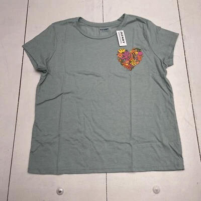 Old Navy Blue Short Sleeve Graphic T Shirt Youth Girls XXL New - Image 1 of 4
