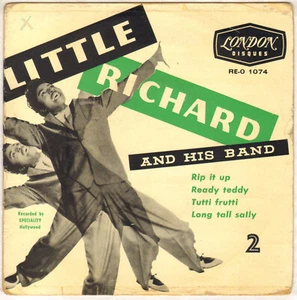 LITTLE RICHARD "RIP IT UP" ROCK AND ROLL EP 1957 LONDON RE-O 1074 Label vert - Picture 1 of 4
