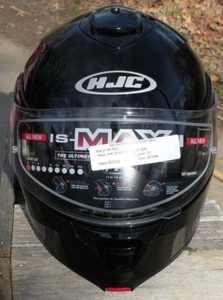 XS Black Motorcycle Snowmobile Helmet HJC IS-MAX II Sun Visor New w/tag - Picture 1 of 4