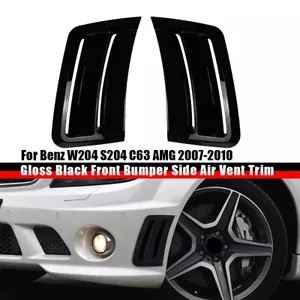 for Benz W204 S204 C63 AMG 07-10 Front Bumper Spoiler Splitter Air Intake Trim - Foto 1 di 5