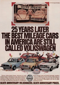 1981 Vintage Print Ad Silver Anniversary Volkswagen VW 25 Years Later Best Mile - Picture 1 of 2