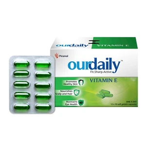 Vitamin E 400mg By Piramal For Beautiful Skin Healthy Hair & Eyes 120 Capsule - Picture 1 of 6