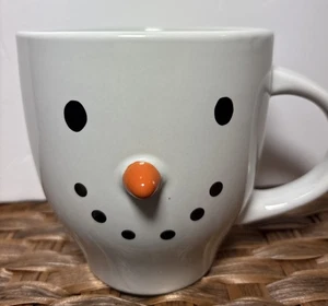 MUÑECO DE NIEVE Taza de Café Taza con Nariz Naranja Decorativa Navidad NUEVO - Imagen 1 de 8