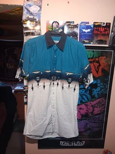 Camisa a Presión Vintage Cumberland Outfitters Estilo Occidental Perla Talla Mediana - Imagen 1 de 6