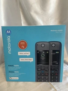 Motorola AXH02 Wireless telephone with built-in Alexa TwinPack New/open box - Zdjęcie 1 z 8