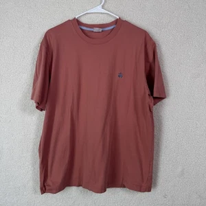 Brooks Brothers camicia uomo XL rosso 1818 logo girocollo manica corta cotone maglietta - Foto 1 di 5