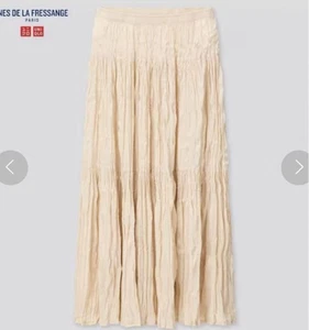 Falda Larga Plisada Uniqlo Ines De La Fressange M Usada Estilo Elegante - Imagen 1 de 4