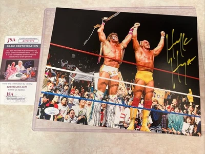🔥 Hulk Hogan WWE WWF WCW Ultimate Warrior Auto Signed 8x10 Photo JSA COA Cert - Image 1 of 4