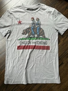 Cheech And Chong California Bear Graphic T Shirt Sz M Stoners Comedians EUC - Picture 1 of 8