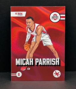 2024 Onit Athlete Mican Parrish Ohio State Basketball Holo Icon Series IC-4 - Bild 1 von 10