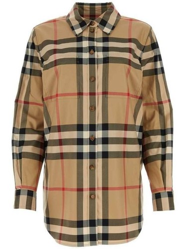 Camicia Burberry cotone a quadri 8071338 133027438
