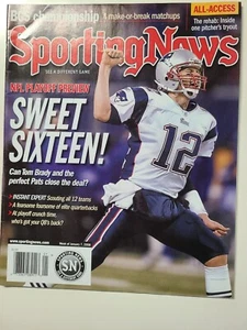 New England Patriots Tom Brady 2008 Sporting News No Label Sweet Sixteen - Picture 1 of 1