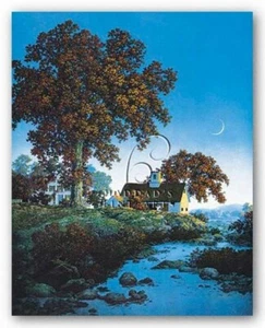 ART PRINT New Moon by Maxfield Parrish Image Size 17 x 21 - Picture 1 of 1