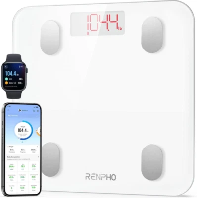 RENPHO Personenwaage Digital, Bluetooth 270mm/10.6", Weiß - Bild 1 von 4