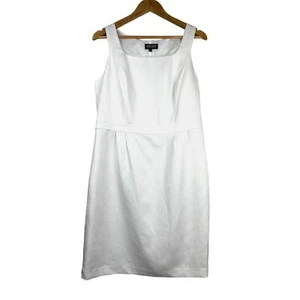 NWT John Meyer Collection White Shift Dress- Size 12 - Picture 1 of 15