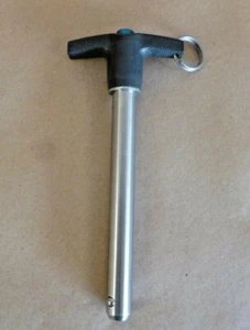 5/8" X 5" GRIP 17-4 STAINLESS STEEL AVIBANK BALL LOCK QUICK RELEASE PIN (T HDL) - Picture 1 of 3
