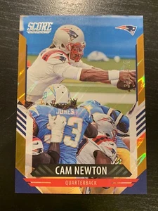 2021 Score Cam Newton #36 Color Orange Parallel 355/575 | Patriots, Panthers - Picture 1 of 3