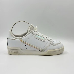 Adidas Continental 80 Boys White Leather Trainers UK Size 11.5 - Picture 1 of 11