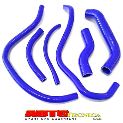 AUTOTECNICA KIT 6 TUBI ACQUA AUTOBIANCHI A112 ABARTH SET MANICOTTI SILICONE COLORE BLU