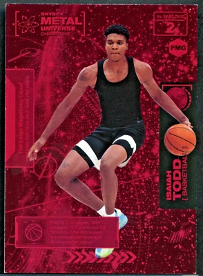 Isiah Todd 2021 Skybox Metal Universe Champions PMG Red /150 RC Rookie #2 - Image 1 of 2