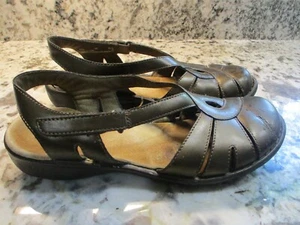 Clarks Active Air Women (80383) Goldish Leather Slingback Sandals Size 9 B4 - Picture 1 of 4