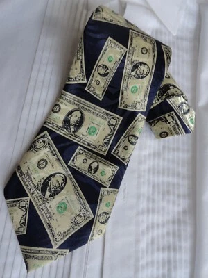 Corbata de seda A Rogers Money IRS Banker Money Finance Foto 1 de 4