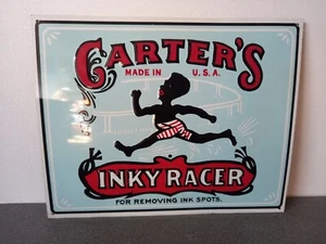 Placa Publicidad Chapa De Relieve Carter's Inky Racer para Extracción Ink Focos - Picture 1 of 4