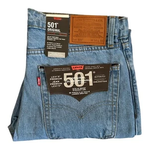 Jeans Levi's 501 (azzurro chiaro) uomo regular fit originale - Foto 1 di 6