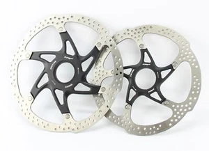 Set dischi freno TRP R1C 203 e 180 mm blocco centrale 2,3 mm disco rotore e bici DHR - Foto 1 di 5