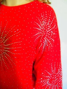 DAMEN DESIGN-PULLI *VERA MONT* Gr36/40 PERLEN-STICKEREI-STERNE-LAMBSWOLL/Angora - Bild 1 von 9